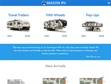 Tablet Screenshot of masonrv.com